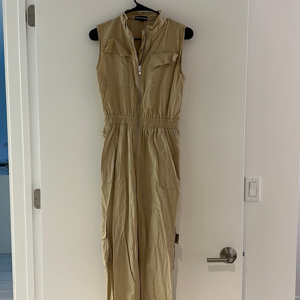 PLT Beige Cargo Bodysuit (needs to be steamed)